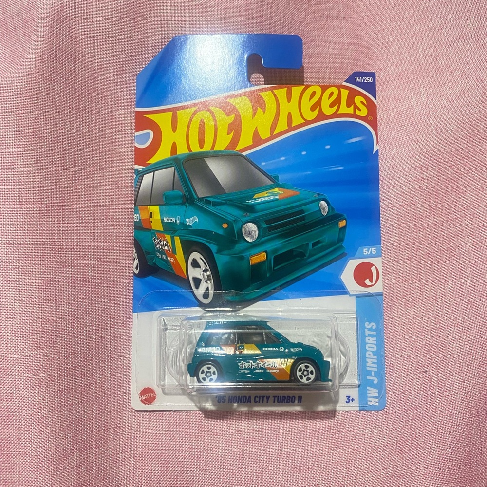 Blue Honda City Turbo II Hot Wheels Treasure Hunt car toy